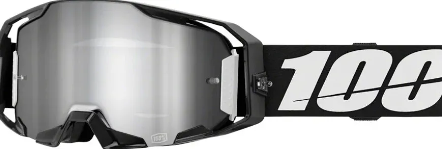 100% ARmatic Goggles - Black Mirror Silver Flash Lens