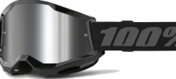 100% Strata 2 Goggles - Black/Mirror