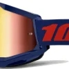 100% Strata 2 Goggles - Navy/Mirror Red