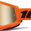 100% Strata 2 Goggles - Neon Orange/Mirror Gold