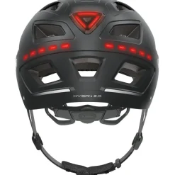 Abus Hyban 2.0 LED Road Bike Helmet - Black