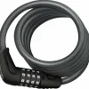 Abus Numero 5510 Combination Coiled Bike Cable Lock: 180cmx10mm With Mount