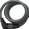Abus Star 4508 Combination Coiled Bike Cable Lock: 150cm x 8mm