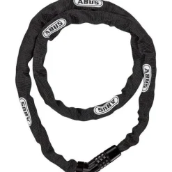 Abus Steel-O-Chain 4804C Combination Bike Lock: 110/4mm, Black