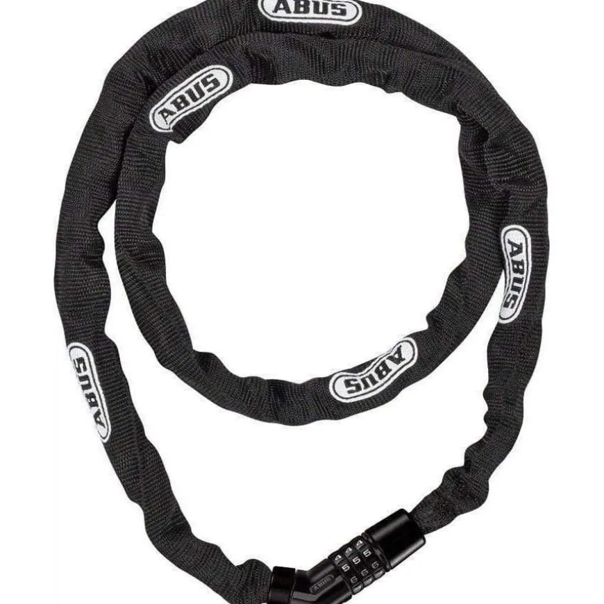 Abus Steel-O-Chain 4804C Combination Bike Lock: 110/4mm, Black