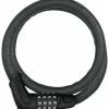 Abus Tresorflex 6615 Combination Coiled Bike Cable Lock: 120cm x 15mm With Mount