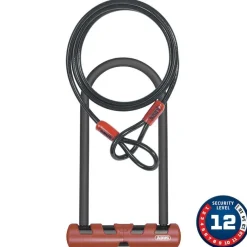 Abus Ultimate ComboPack - 420STD 9" U-lock 10mm/120cm Cable USH Bracket