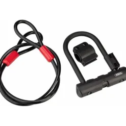 Abus Ultra 410 Bike U-Lock - 3.9 x 5.5", Keyed, Black, Includes Cobra cable