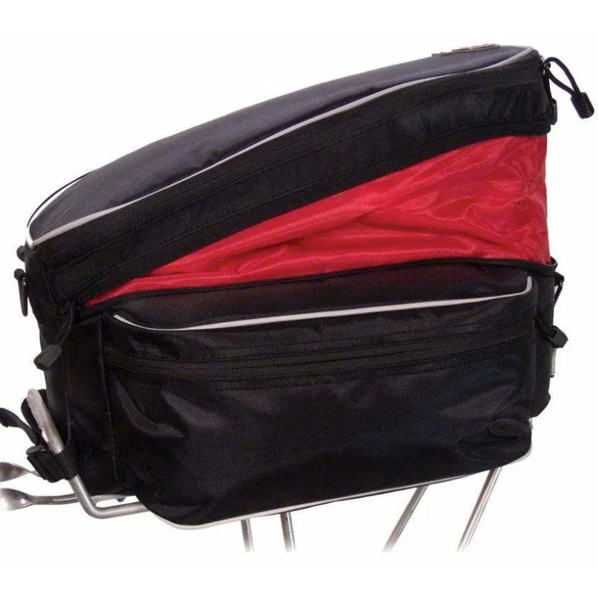 Banjo Brothers Expanding Rack Top Bag: Black