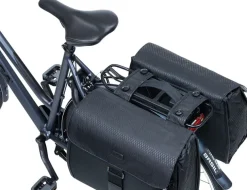 Basil Double Pannier Handle Uniuversal Bridge MIK Adaptor Plate BLK
