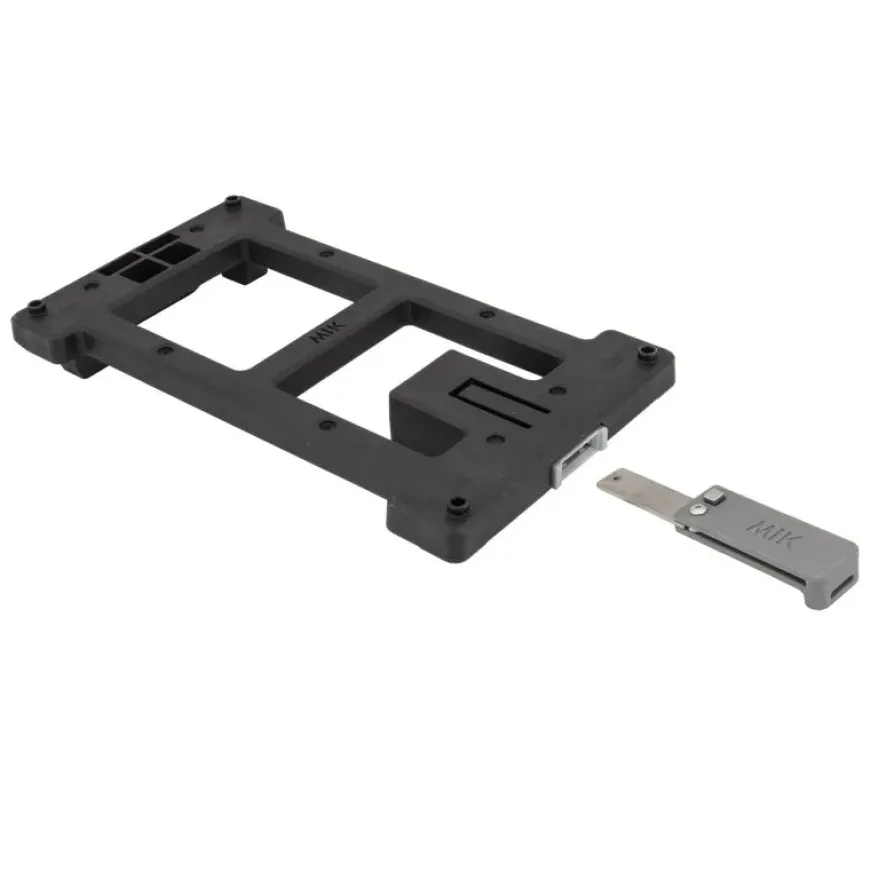 Basil MIK Adaptor Plate Bag/Basket Adaptor - Black