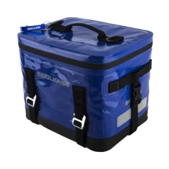 Bikase CoolKASE Rack Bag Velcro Straps 12x9.5x10` 800 c.i. Blue