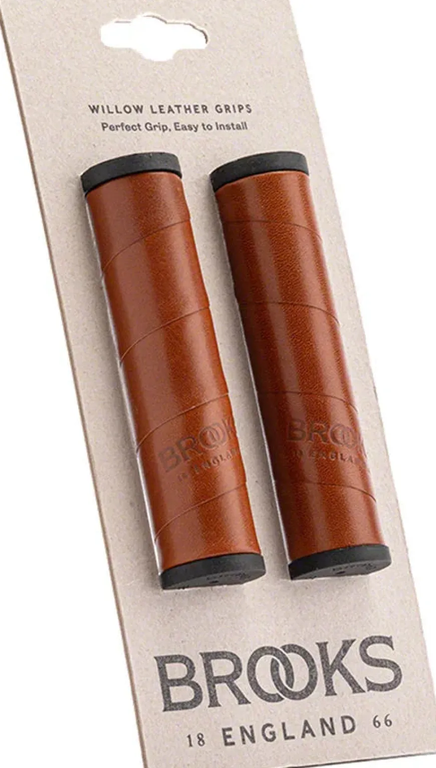 Brooks Willow Leather Grips - 130mm