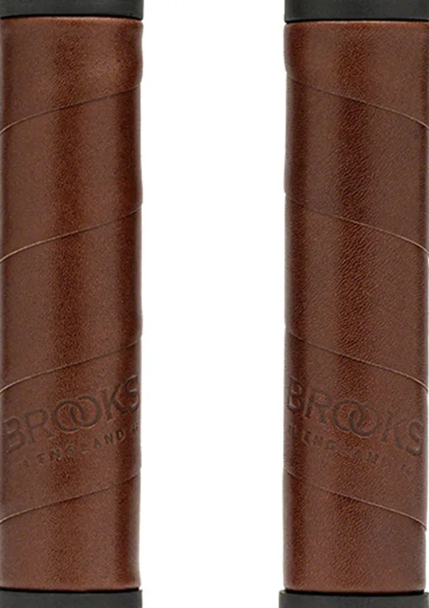 Brooks Willow Leather Grips - 130mm