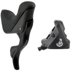 Campagnolo Chorus Ergopower Hydraulic Brake/Shift Lever Disc Caliper - Right/Rear 12-Speed 160mm Flat Mount Caliper BLK