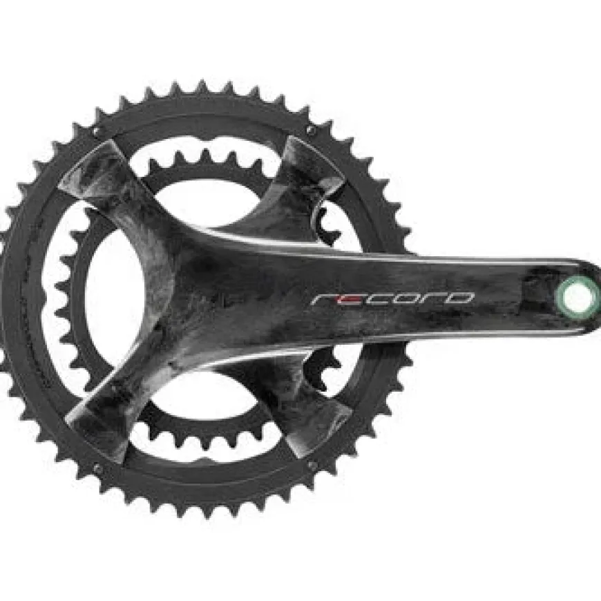 Campagnolo Record Bicycle Crankset - 175mm, 12-Speed, 50/34t, 112/146 Asymmetric BCD, Campagnolo Ultra-Torque Spindle Interface, Carbon