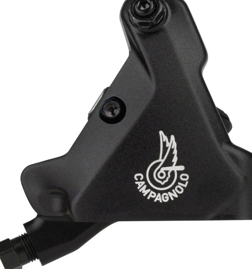 Campagnolo Super Record Ergopower Hydraulic Brake/Shift Lever Disc Caliper - Left/Front 12-Speed 140mm Flat Mount Caliper BLK