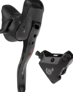 Campagnolo Super Record Ergopower EPS Hydraulic Brake/Shift Lever Disc Caliper - Left/Front 12-Speed 140mm Flat Mount Caliper BLK