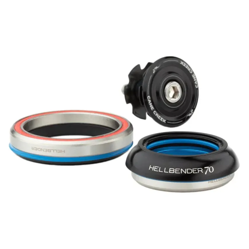 Cane Creek Hellbender 70 SLAM IS41/IS52 Headset : IS41/28.6/H4.6 | IS52/40 Integrated Complete Black