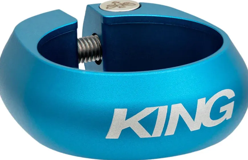 Chris King Seatpost Clamp - 34.9mm Matte Turquoise