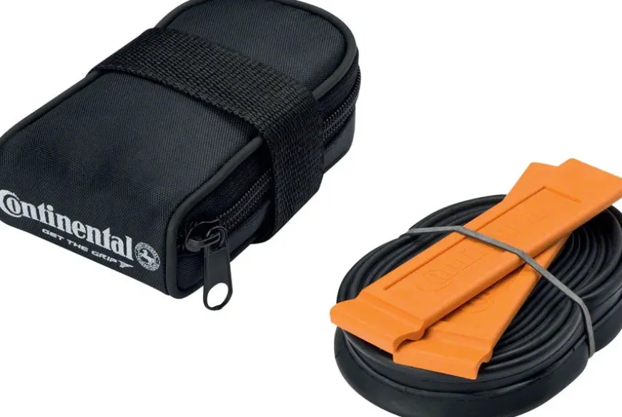 Continental Saddle Bag - Includes 700 x 18-25 Presta Tube 2 Tire Levers BLK