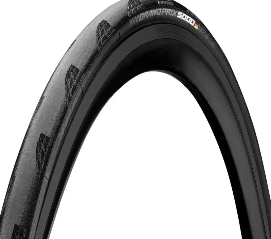 Continental Grand Prix 5000 Tire - 700 x 30 Clincher Folding BLK BLKChili Vectran Breaker LazerGrip ACT E50