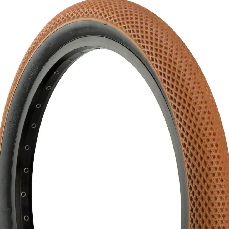 Cult X Vans BMX Bike Tire - 20 x 2.4, Clincher, Wire, Gum/Black