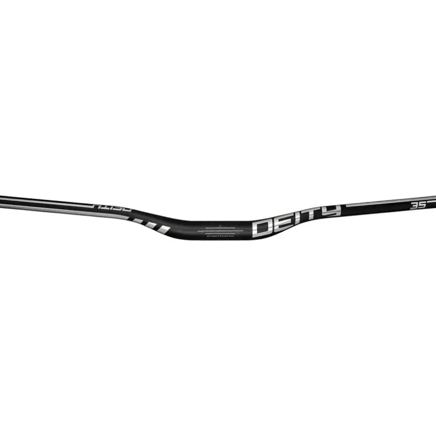 Deity Components Speedway 35 Handlebar - Carbon, 30mm Rise, 810mm Width, 35mm Clamp, Chrome