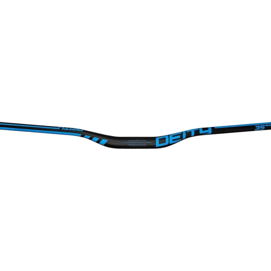Deity Components Speedway 35mm Carbon MTB Handlebar - 30mm Rise, 810mm Width, 35mm Clamp, Blue