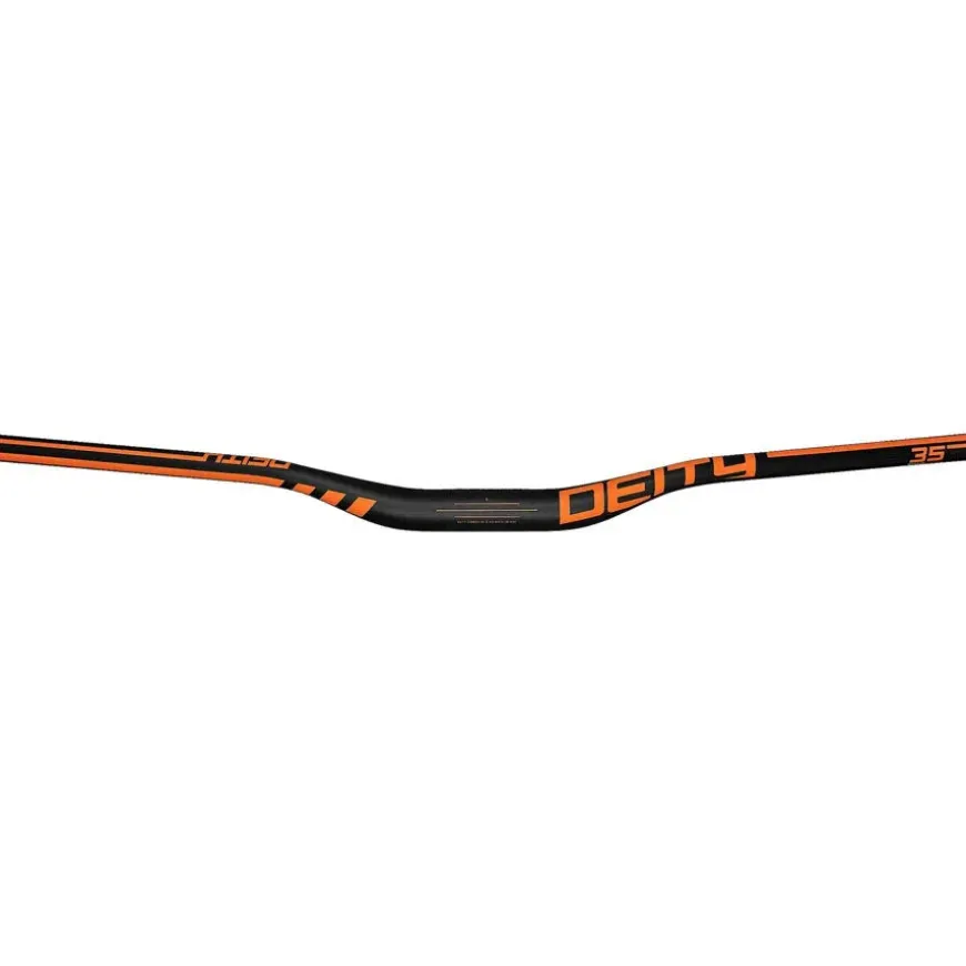 Deity Components Speedway 35mm Carbon MTB Handlebar - 30mm Rise, 810mm Width, 35mm Clamp, Orange