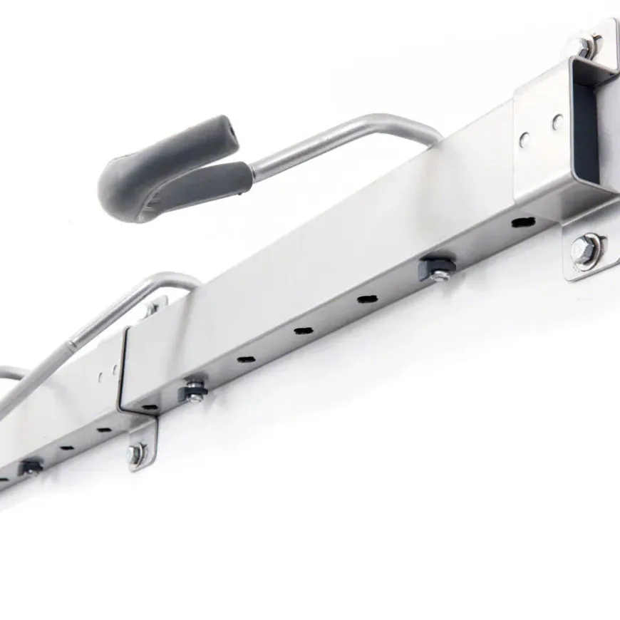 Delta Heavy Duty Track Rack Wall Mount Bike Rack - 6-Bike Silver