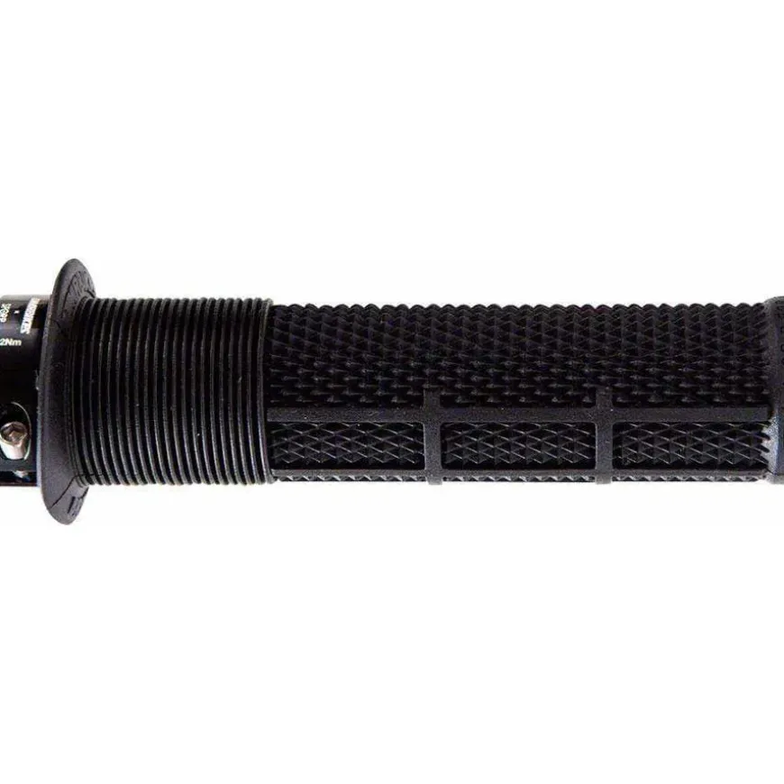 DMR DeathGrip Flanged Grips - Thick Lock-On Black