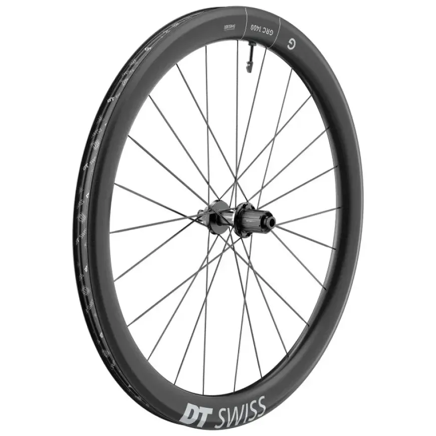 DT Swiss GRC 1400 DICUT 50 Rear Wheel - 700c 12 x 142mm Center-Lock HG 11 Road Ratchet EXP 36 BLK