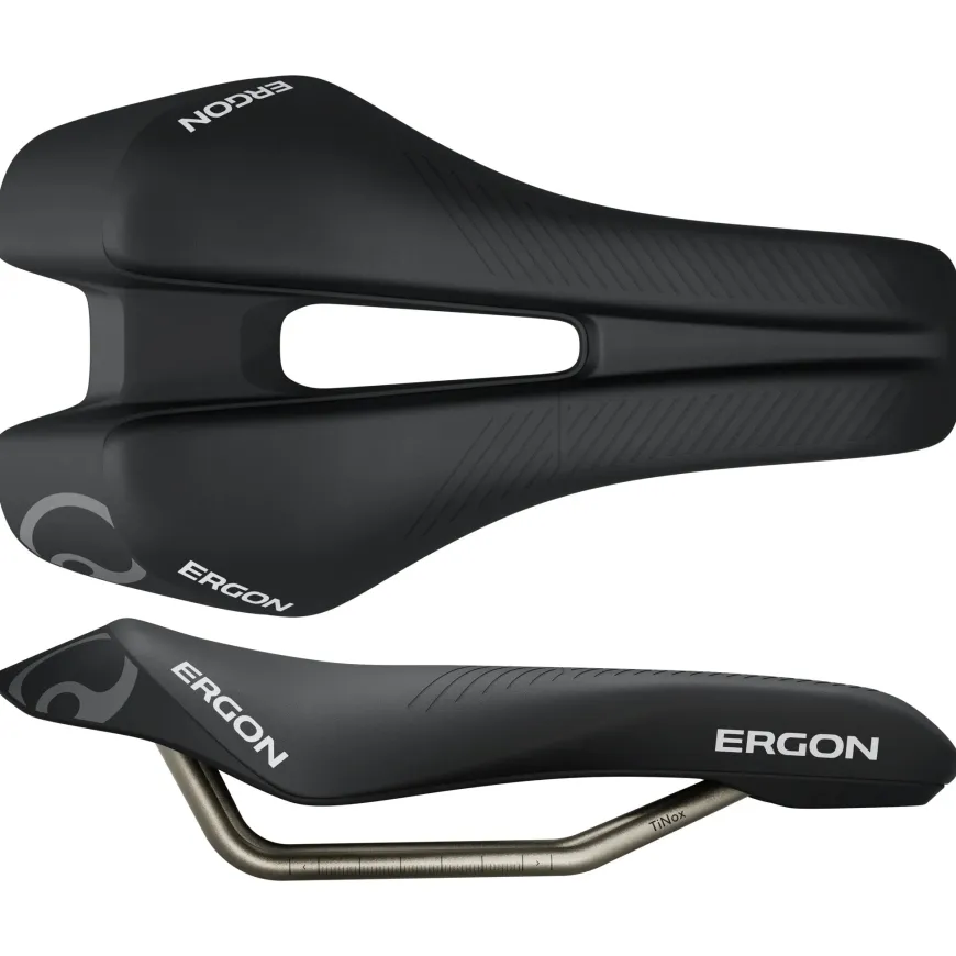 Ergon SR Triathlon Saddle - Mens Black Front