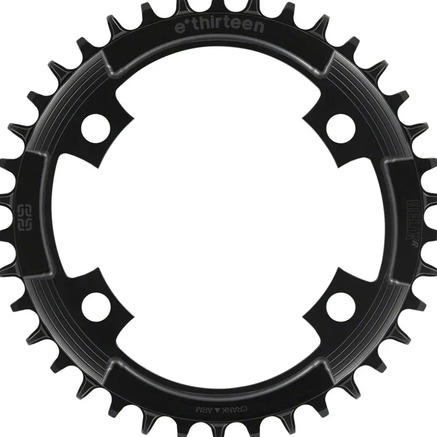 E-Thirteen Helix R 107 BCD 4-Bolt Chainring - 42t 11/12-Speed 107BCD Black