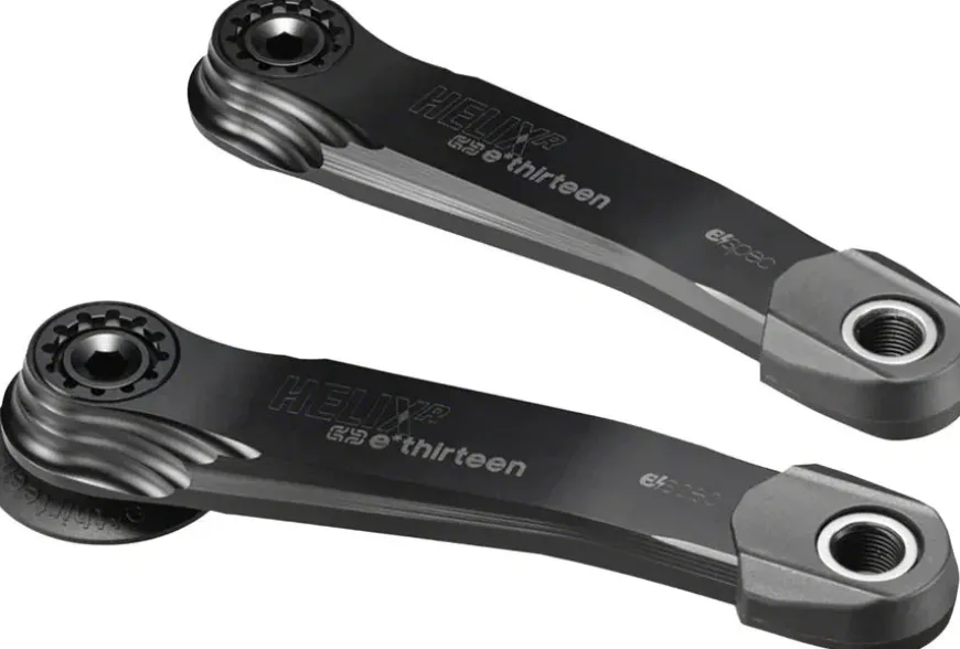 E-Thirteen Helix Race Alloy e*spec Crank Arm Set - Fazua Ride 60 18mm Offset 165mm Self Extractor BLK