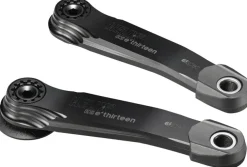 E-Thirteen Helix Race Alloy e*spec Crank Arm Set - DUB 12mm Offset 165mm Self Extractor BLK