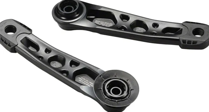 E-Thirteen Helix Race Alloy e*spec Crank Arm Set - DUB 12mm Offset 155mm Self Extractor BLK