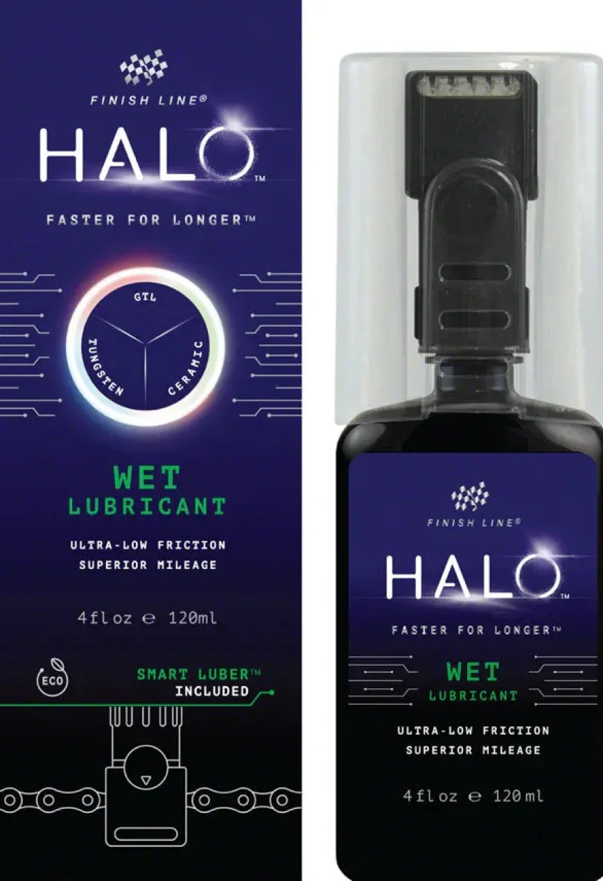 Finish Line HALO Wet Lube Bottle and Tool Set - 4oz