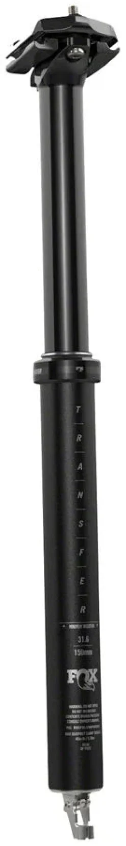 Fox Shox FOX Transfer Performance Elite Dropper Seatpost - 30.9 mm 210 mm Internal Routing Anodized BLK