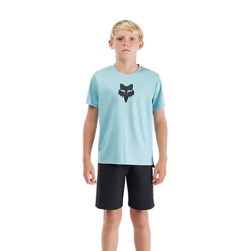 Fox Youth Ranger Fox Head Jersey - Vintage Wash Blue