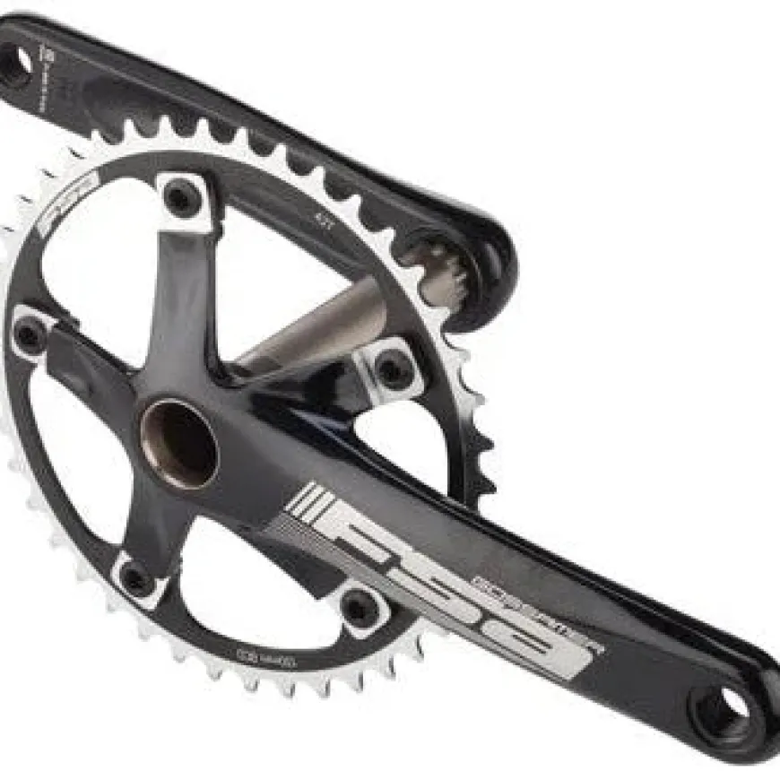 FSA Gossamer Tandem Front Crankset - 175mm Single Speed 42t 130 BCD MegaExo Spindle Interface BLK
