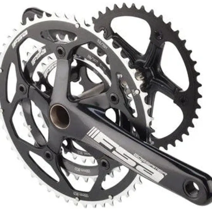 FSA Gossamer Tandem Rear Crankset - 170mm 10-Speed 52/39/30t 130/74 BCD MegaExo Spindle Interface BLK