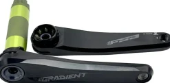 FSA Gradient Modular 1x Crankset - 165mm Fits Shimano SRAM 11/12-Speed Drivetrains 30mm BB392EVO Spindle BLK
