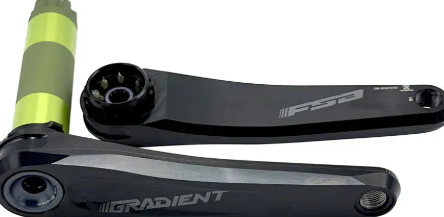 FSA Gradient Modular 1x Crankset - 175mm Fits Shimano SRAM 11/12-Speed Drivetrains 30mm BB392EVO Spindle BLK