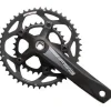 FSA Tempo Adventure Crankset - 170mm 10/11-Speed 46/30t 110/80 BCD Square Taper JIS Spindle Interface BLK