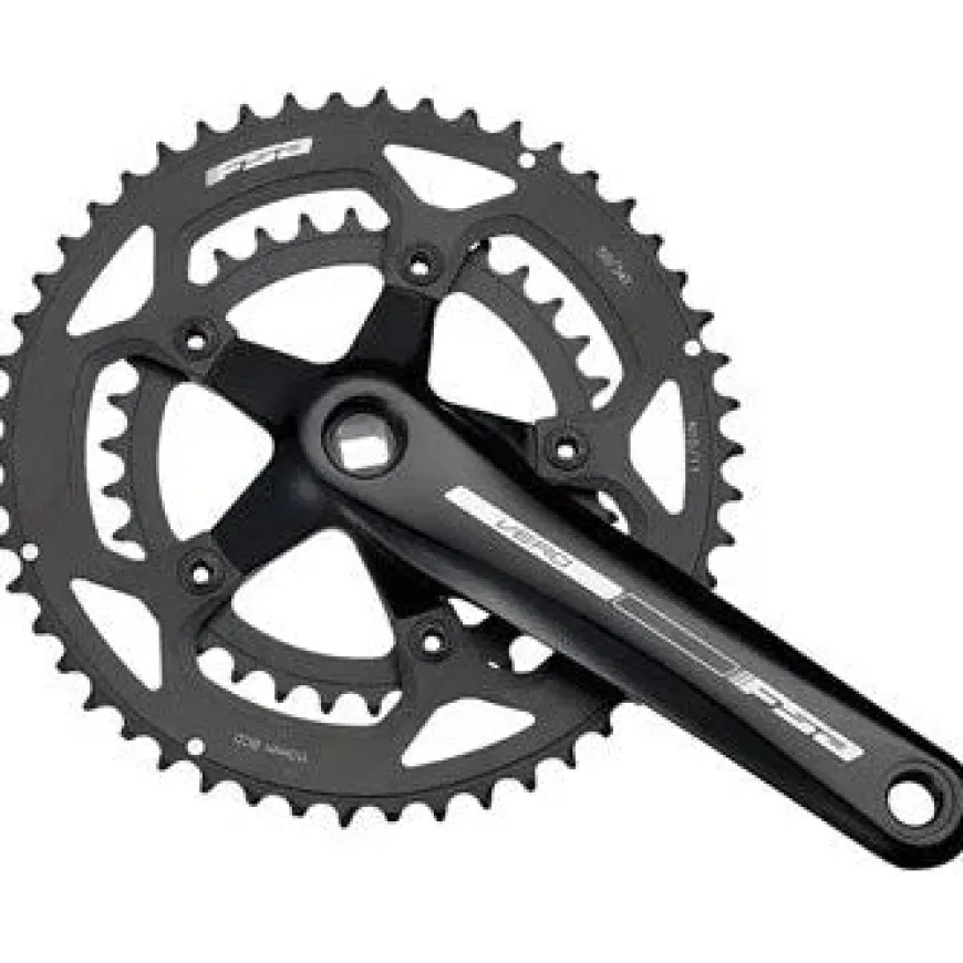 FSA Vero Compact Bicycle Crankset - 170mm, 9-Speed, 50/34t, 110 BCD, Square Taper JIS Spindle Interface