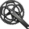 FSA Vero Compact 2x Crankset - 170mm 9-Speed 50/34t 5-Bolt 110 BCD JIS Spindle Interface N11 BLK