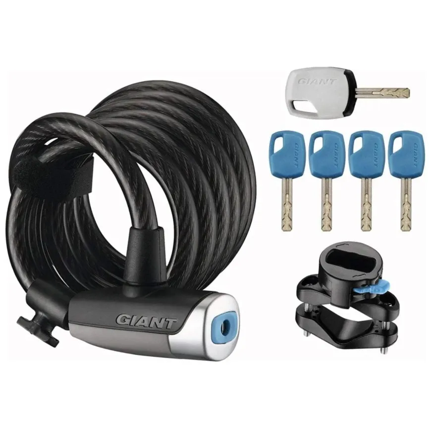 Giant Surelock Flex Bike Key Coil Cable Lock