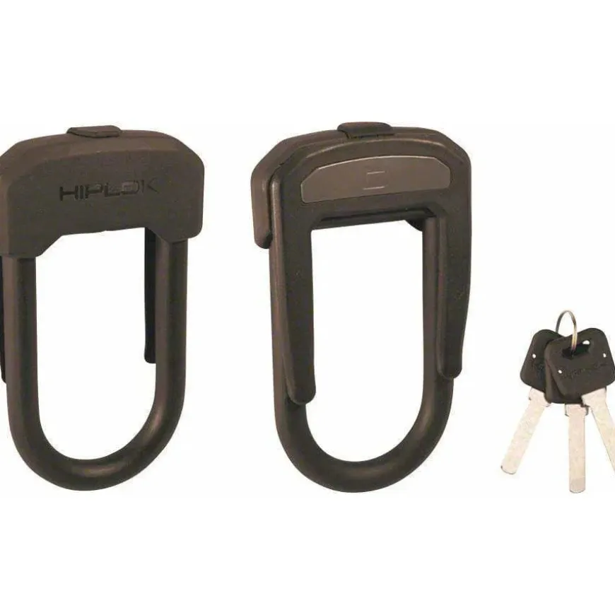 Hiplok D Wearable Bike U-Lock - 2.5 x 5.3", Keyed, Black